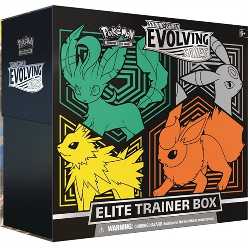 Pokemon Sword & Shield - Evolving Skies - Elite Trainer box (Umbreon, Flareon, Jolteon, Leafeon) - Pokemon kort